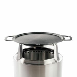 Solo Stove Bonfire Gietijzeren Bakplaat + Hub Vooraanzicht, geleverd zonder Bonfire