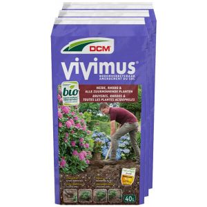 54 x 40L DCM Vivimus® Heide, Rhodo & alle Zuurminnende Planten Vooraanzicht