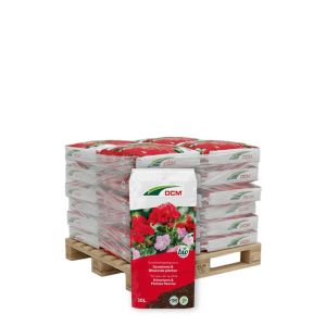 40 x 30L DCM Potgrond Geraniums & Bloeiende planten Vooraanzicht