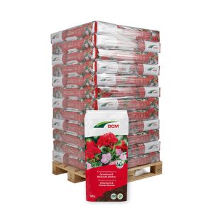 78 x 30L DCM Potgrond Geraniums & Bloeiende planten Vooraanzicht