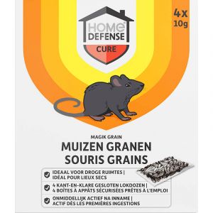HD Muizen Granen Alfachloralose Kant-en-Klare Lokdoos 4st 'Magik Grain' Vooraanzicht