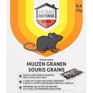 21x HD Muizen Granen Alfachloralose Kant-en-Klare Lokdoos 4st 'Magik Grain'