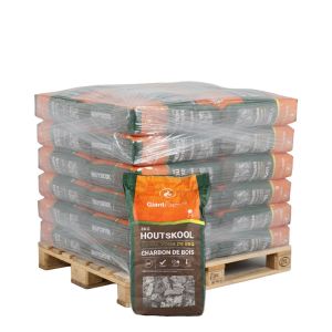Pallet Giant Flames houtskool 44 zakken x 10kg (440kg)
