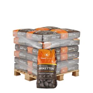 Giant Flames BBQ houtskool briketten 36 zakken x 10 kg (360 kg)
