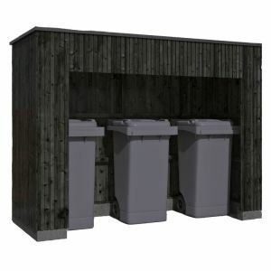 Douglas containerberging Brooklyn zwart gespoten 219 x 99 x 174 cm