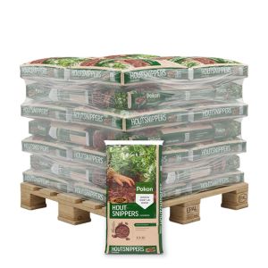 45 x 45L Pokon Houtsnippers Cacaobruin Vooraanzicht