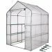 Tuinkas met dubbele etages H195x140x140 cm Zijaanzicht