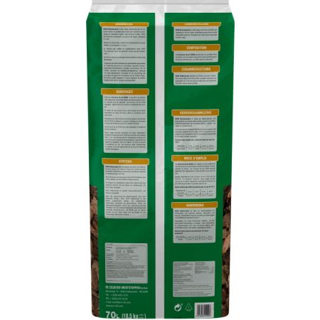 20 x 70L DCM Bio Dennenschors Achterzijde