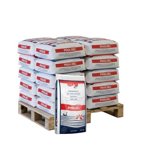 Halve pallet Poolsel zwembadzout 20 zakken x 25kg (500kg) main product photo