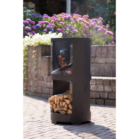 Buffalo Firepit Woodstorage