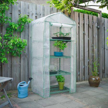 Tuinkas met 4 etages H160x69x49 cm