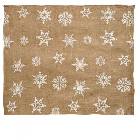 Winterafdekhoes jute met koord naturel Ø75x100cm 200 g/m² Motief