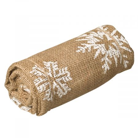 Winterafdekhoes jute met koord naturel Ø75x100cm 200 g/m² Opgerold