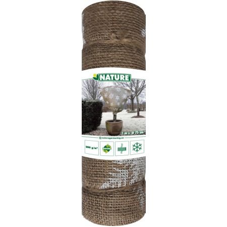 Winterafdekhoes jute met koord naturel Ø75x100cm 200 g/m² Verpakking