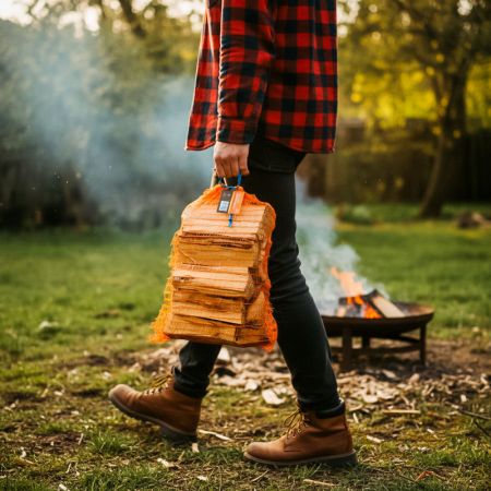 Giant Flames aanmaakhout FSC 5 netzakken x 12.5L (62.5L)