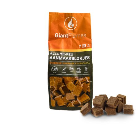 Giant Flames aanmaakblokjes zak 192 stuks (1kg) main product photo