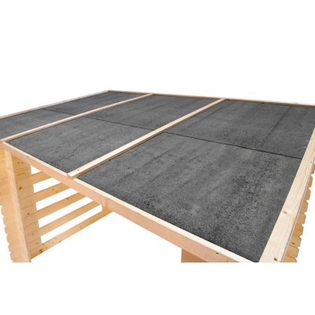 Openhaard hout berging Brandr onbehandeld vuren 19 mm incl. dakleer Dak