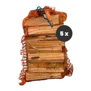 Giant Flames aanmaakhout FSC 5 netzakken x 12.5L