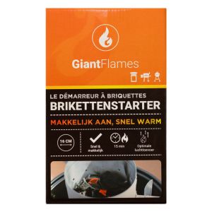Giant Flames brikettenstarter Vooraanzicht