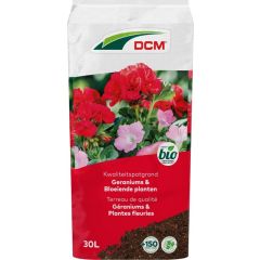 DCM Bio Potgrond Geraniums & Bloeiende planten 30L Vooraanzicht
