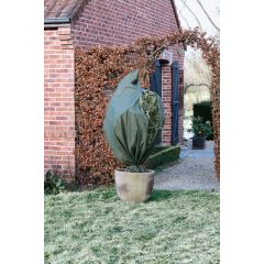 Winterafdekhoes met rits groen Ø150cmx2m 70 g/m² Vooraanzicht