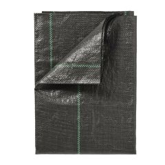 Worteldoek zwart 1,34x1,34m 100 g/m²
