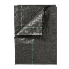 Worteldoek zwart 1,34x1,34m 100 g/m²
