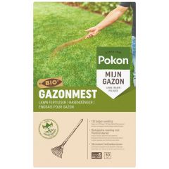 Pokon Bio Gazonmest 2kg voor 30m2  Vooraanzicht