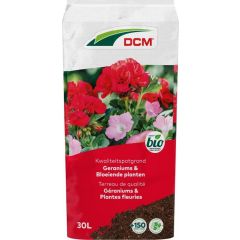 78 x 30L DCM Potgrond Geraniums & Bloeiende planten Vooraanzicht