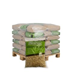 Halve pallet DecoChips Houtsnippers Naturel 20-40mm 40 zakken x 35L (1400L)