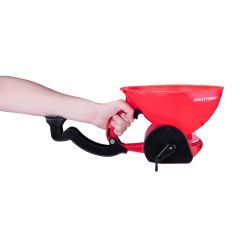 Earthway EV-N-SPRED ergonomische handstrooier Vooraanzicht