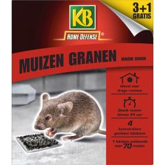 KB Muizen Granen Alfachloralose Kant-en-Klare Lokdoos 4st 'Magik Grain' voorkant
