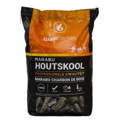 Giant Flames Marabu houtskool zak 10kg