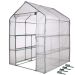 Tuinkas met dubbele etages H195x140x140 cm Zijaanzicht