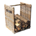 Haardmand Rotan Grijs 42x36h50cm