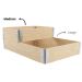 Moestuinbak Medium 60x80x20 FSC Vooraanzicht