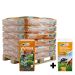 Hele pallet DCM Vivimus universeel + gratis DCM gedroogde koe kippen paardenmest