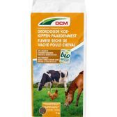 DCM Bio Gedroogde Koe-Kippen-Paardenmest 10kg Vooraanzicht DCM Bio Gedroogde Koe-Kippen-Paardenmest 10kg Vooraanzicht