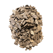 Bovenaanzicht DecoChips Houtsnippers Brown 35L
