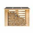 Openhaard hout berging Brandr onbehandeld vuren 19 mm incl. dakleer Sfeerfoto 2